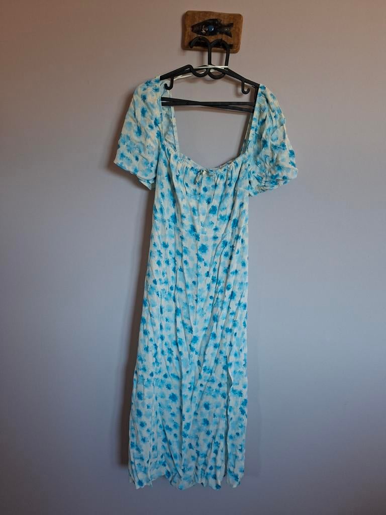 ENVII jurk met bloemenprint/pofmouw, Kleding | Dames, Maat 42/44 (L), Nieuw, ENVII, Onder de knie