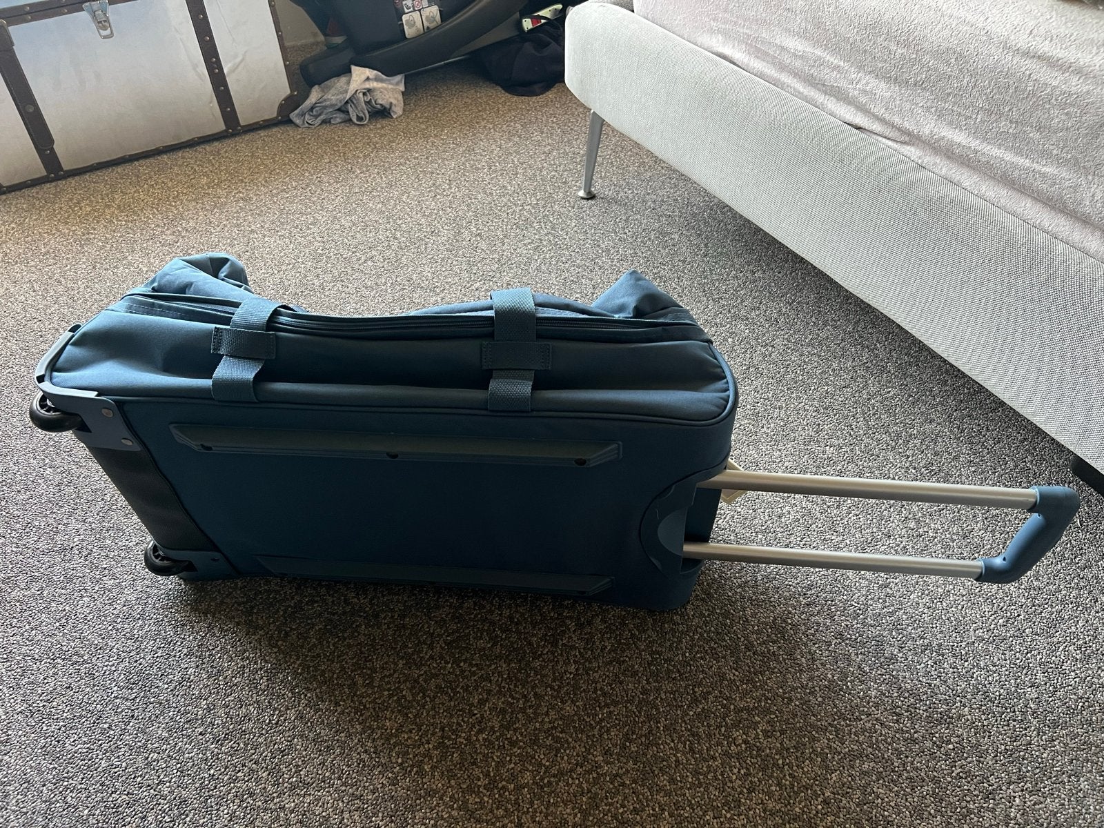 Reistas met wieltjes - Blauw, Ophalen, 30 cm of meer, Gebruikt, Blauw