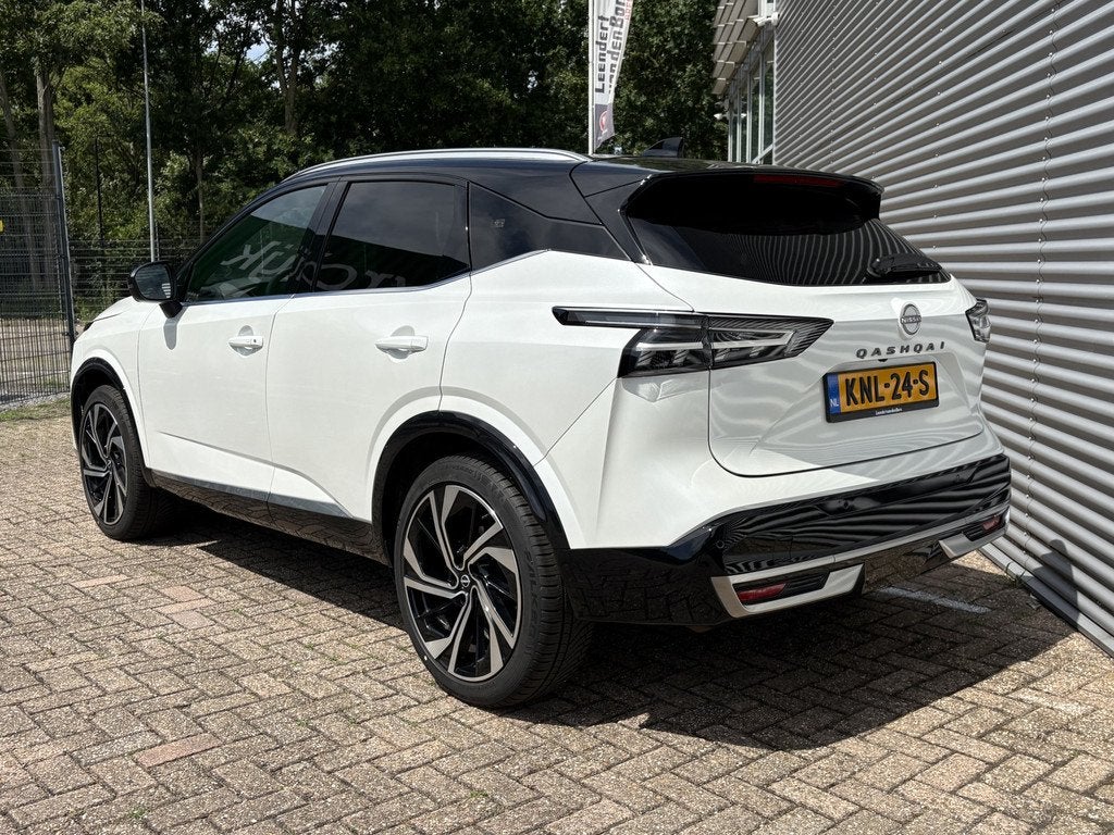 Nissan QASHQAI 1.3 MHEV Xtronic Tekna Plus AUTOMAAT | Massag, Auto's, Nissan, 12 maanden, Euro 6, 4 cilinders, Wit