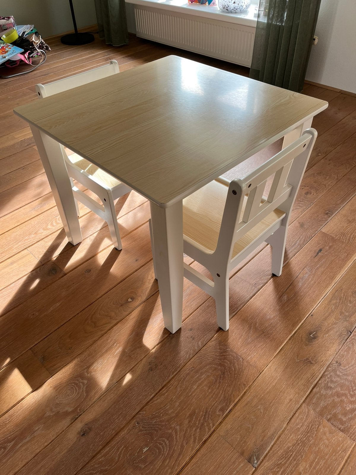 Tafel met 2 stoelen, Ophalen of Verzenden, Zo goed als nieuw, Stoel(en)