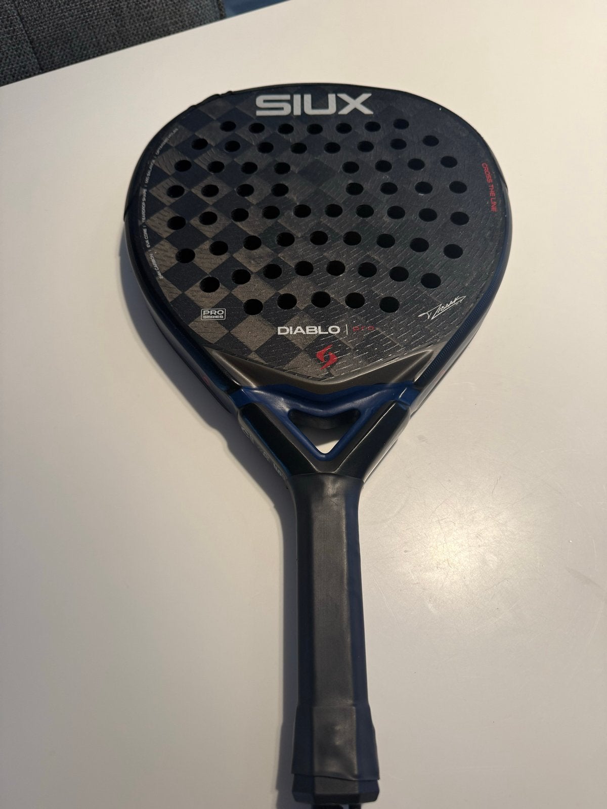 Siux Diablo pro Padelracket - Gebruikt met lichte schade, Sport en Fitness, Ophalen of Verzenden, Gebruikt, Padelracket