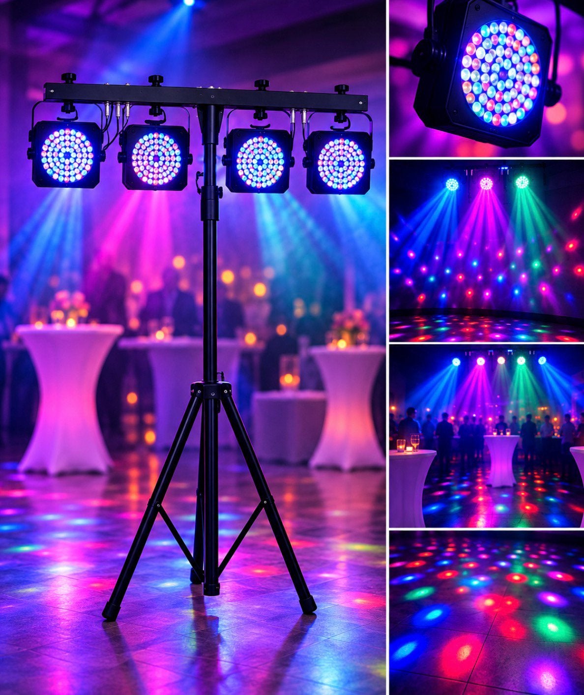 Disco lampen huren | LED feestverlichting |, Ophalen, Zo goed als nieuw, Versiering