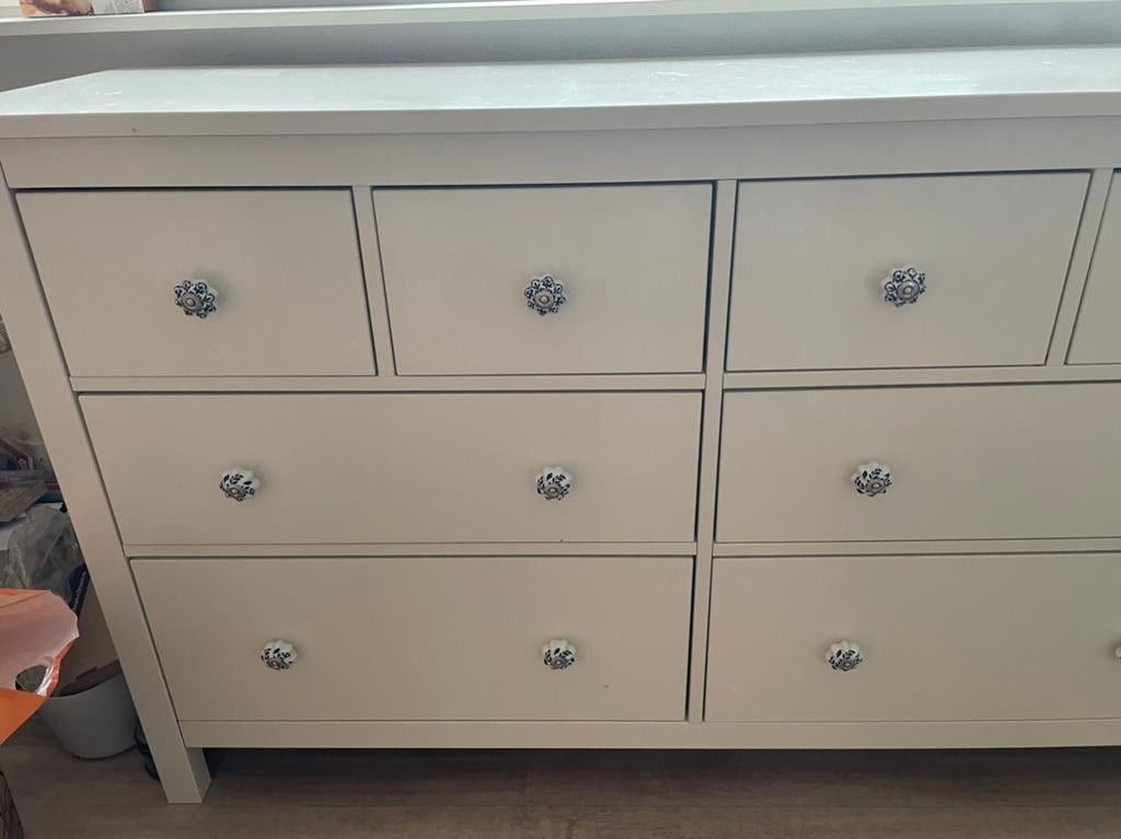 Witte ladekast ikea hemnes, Huis en Inrichting, Kasten | Ladekasten, Ophalen, Gebruikt, 5 laden of meer, 50 tot 100 cm