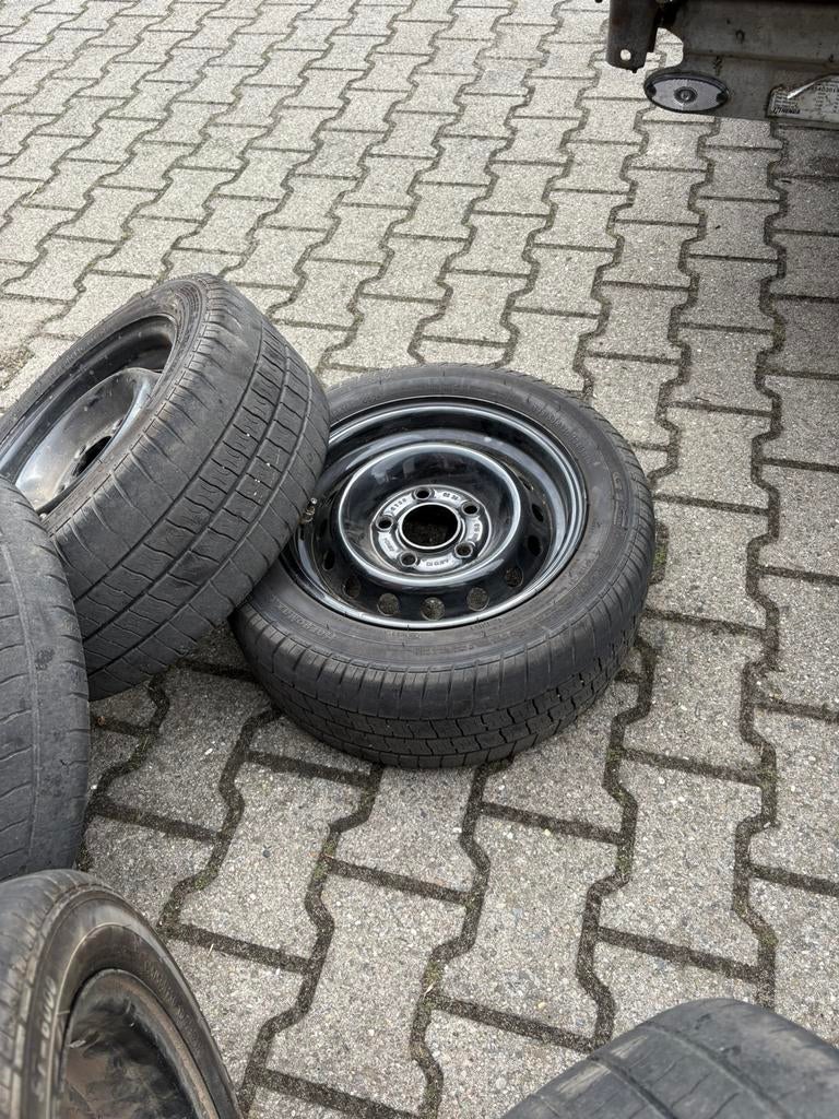 Gebruikte Aanhangwagen banden 13 inc compleet, Auto diversen, Aanhangwagen-onderdelen, Ophalen, Gebruikt