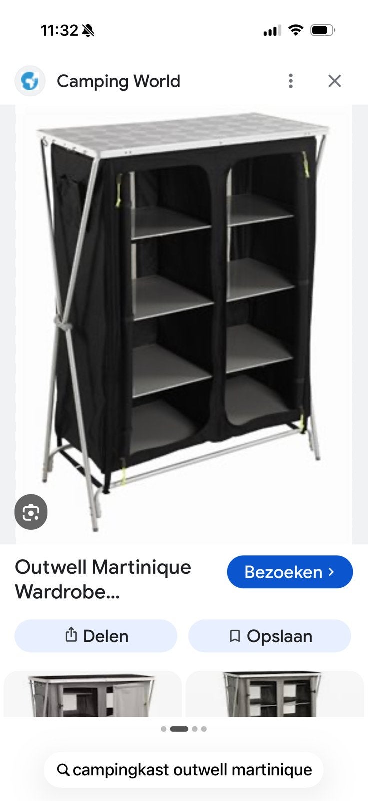 Campingkast outwell martinique, Ophalen, Zo goed als nieuw, Campingkast