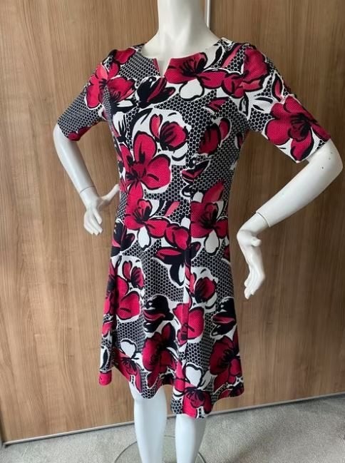 Gerry Weber Jurk met Roze Bloemenprint mt. 38, Maat 38/40 (M), Ophalen of Verzenden, Zo goed als nieuw, Gerry Weber