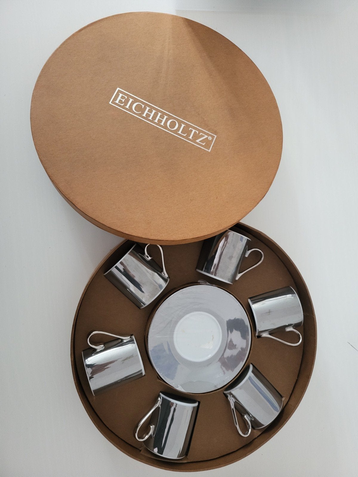 Luxe espressoset - Eichholtz,  6 kop/schotel, Ophalen, Overige materialen, Overige merken, Nieuw