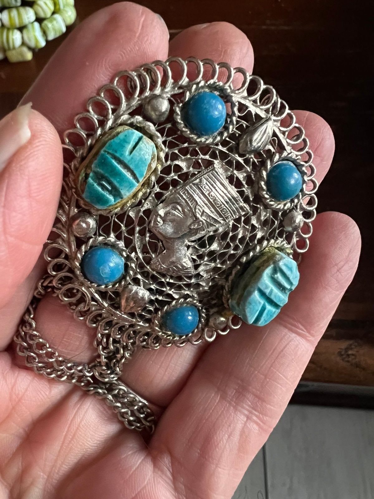 Lange ketting, Sieraden, Tassen en Uiterlijk, Ophalen of Verzenden, Zo goed als nieuw, Overige materialen