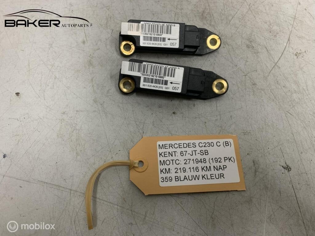 Airbag sensor Mercedes C-klasse Sportcoupé CL203 ('01-'08), Gebruikt, Mercedes-Benz, Ophalen of Verzenden, Mercedes-Benz