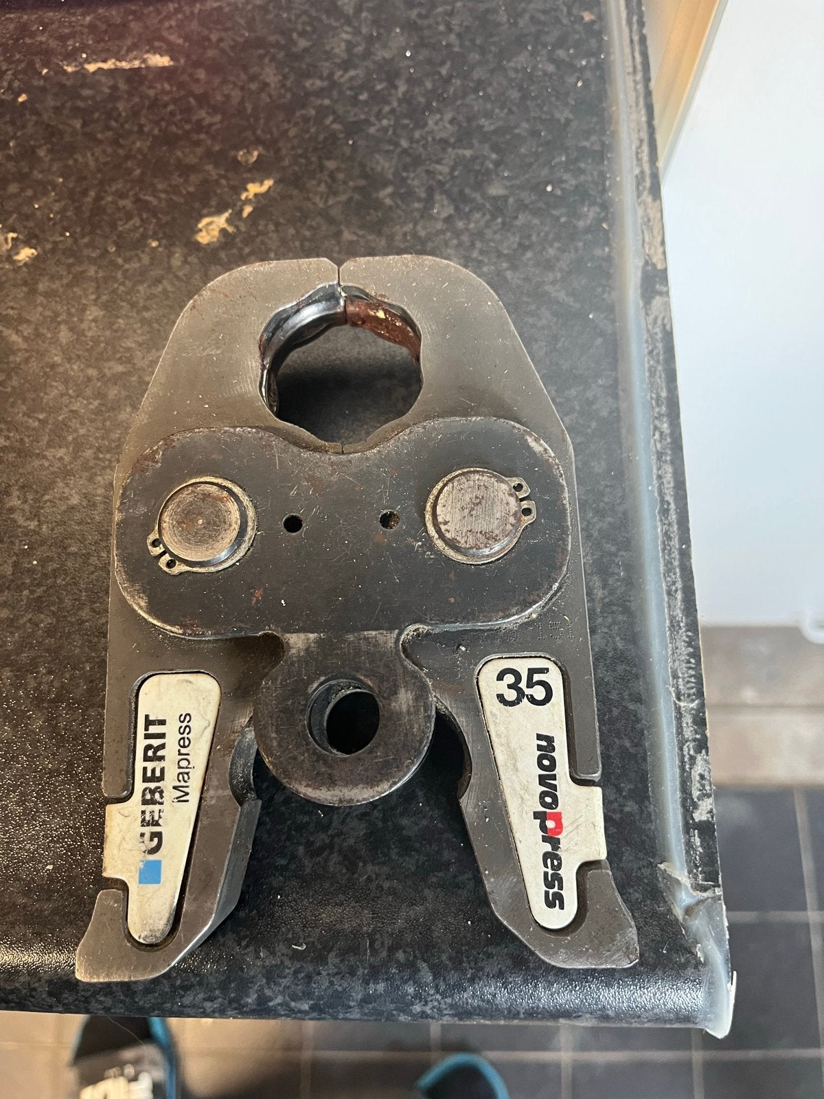 Geberit Mapress Novopress 35mm persbek, Ophalen, Gebruikt, Overige typen, Overige merken
