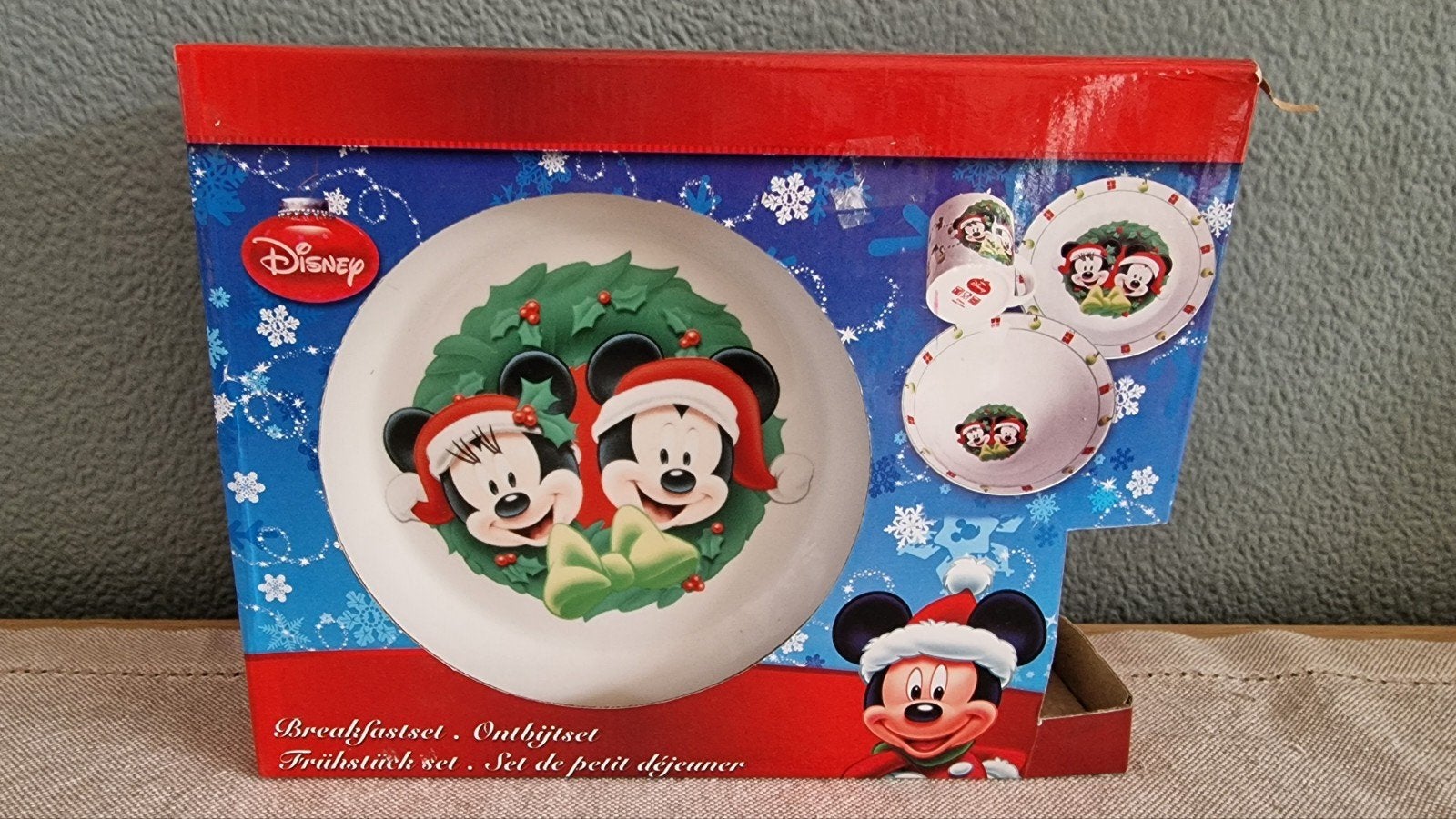 Disney kerst, Ophalen of Verzenden, Mickey Mouse, Nieuw, Servies
