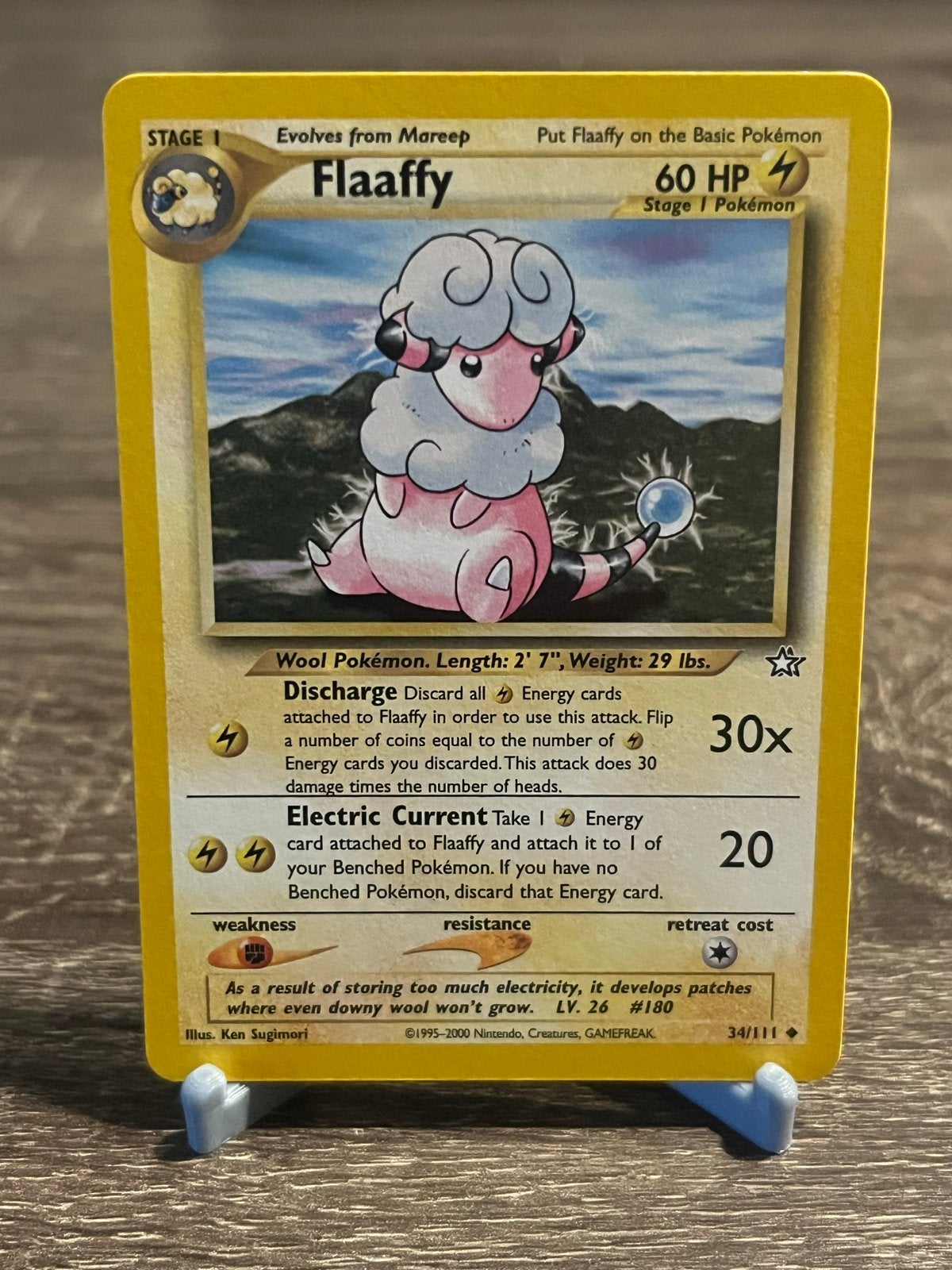 Flaaffy (34/111) - Neo Genesis - EX, Ophalen of Verzenden, Zo goed als nieuw, Losse kaart