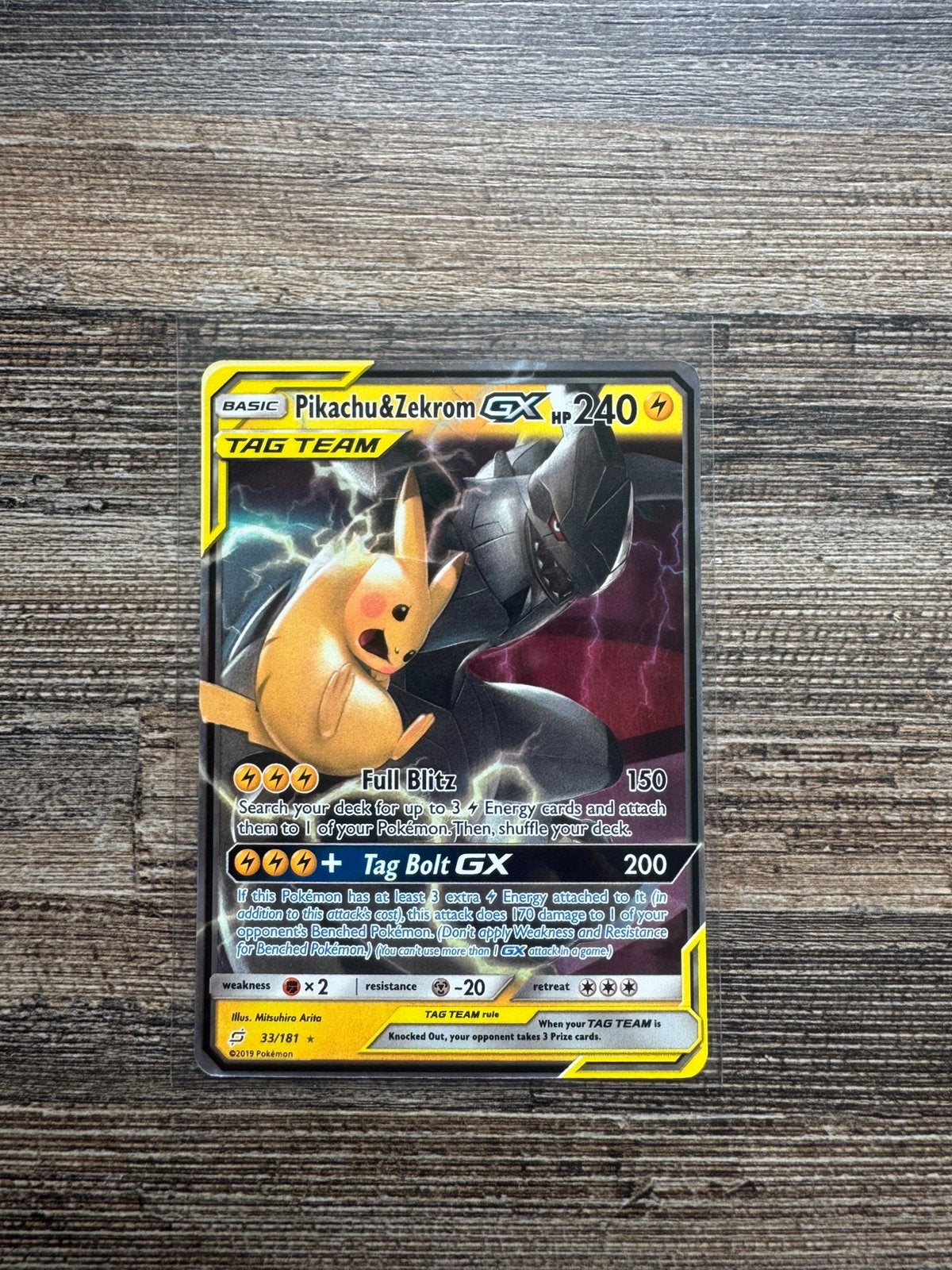 Pikachu & Zekrom GX 33, Ophalen of Verzenden, Nieuw