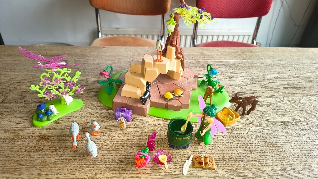 Playmobil - 5447 - Figure - Meditrine fairy with animals, Kinderen en Baby's, Speelgoed | Playmobil, Ophalen, Gebruikt, Complete set