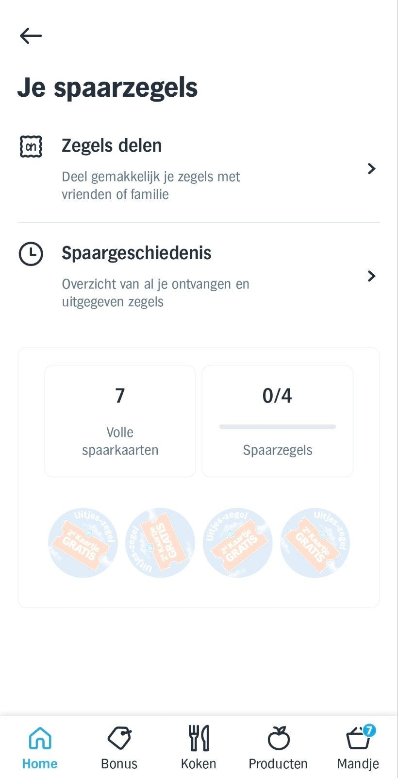 7 spaarkaarten AH uitjes, Verzamelen, Supermarktacties, Albert Heijn, Ophalen of Verzenden