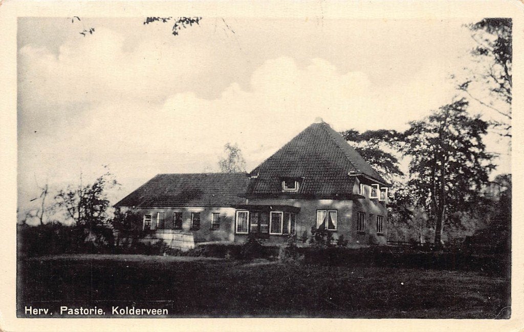 120 Kolderveen - Herv. Pastorie, Ophalen of Verzenden, 1920 tot 1940, Gelopen, Drenthe
