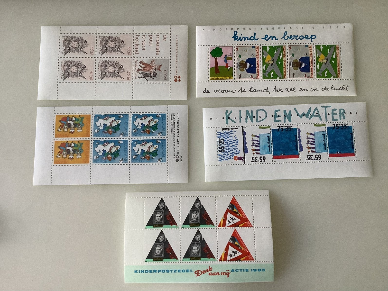 Kinderpostzegels 1882/83/85/87/88, Postzegels en Munten, Ophalen of Verzenden, Nederland