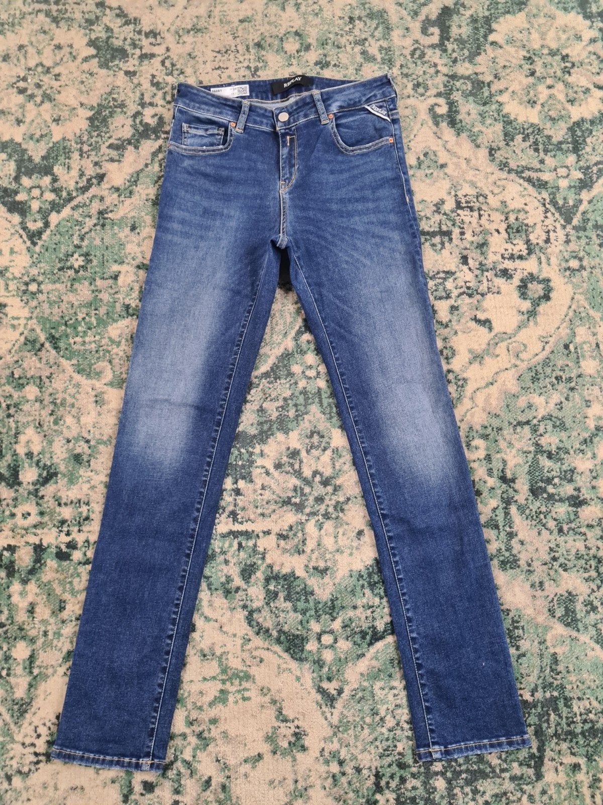 Replay Faaby Hyperflex re-used slim fit W29 L30 Tulsi2930, Blauw, Replay, Ophalen of Verzenden, Zo goed als nieuw