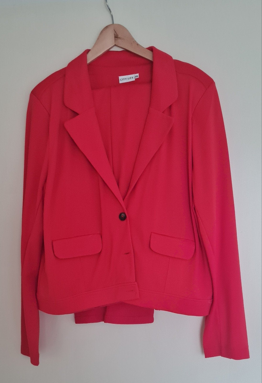 Dames Rode Broek met Jasje, City Life, Maat 46/48 (XL) of groter, Ophalen of Verzenden, Zo goed als nieuw