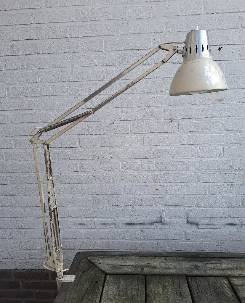 Architecten bureau- en/of werklamp, Huis en Inrichting, Beige, Bureaulamp, Gebruikt, Overige merken