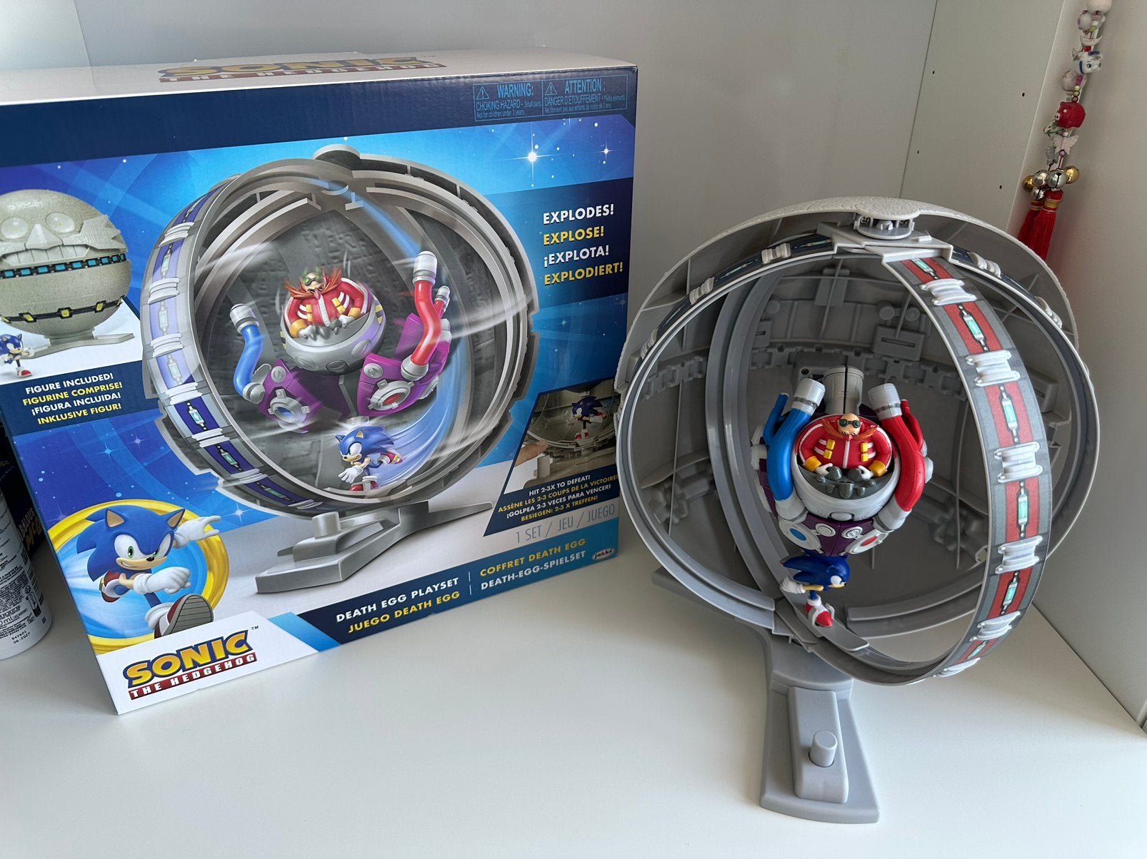 Sonic the Hedgehog Death Egg Playset met Sonic en Dr. Eggman, Ophalen of Verzenden, Zo goed als nieuw, Jongen of Meisje