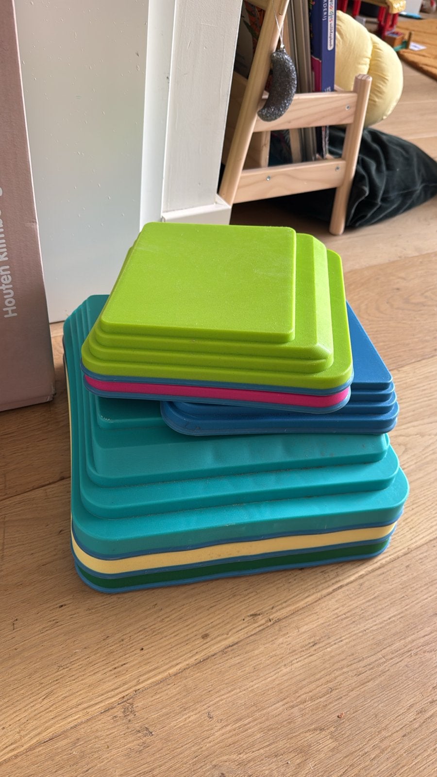 Stapelstenen Aldi - Kleurrijke Balansstenen voor Kinderen, Ophalen of Verzenden, Zo goed als nieuw