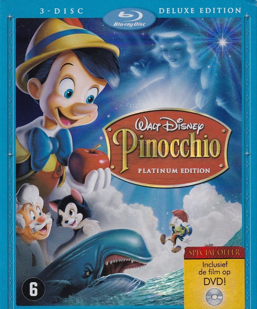Te koop 3 blu raybox + dvd pinocchio (disney) Nieuw, Boxset, Film, Tekenfilms en Animatie, Blu-ray