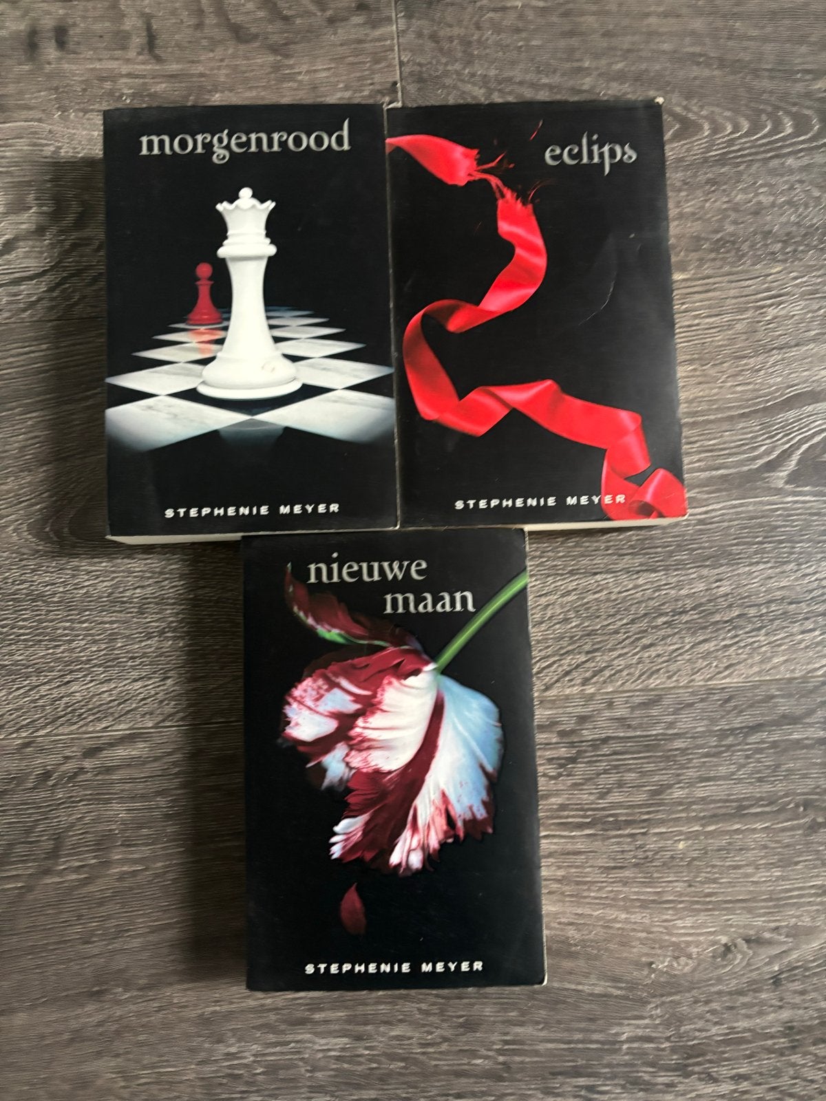 Twilight Saga Boeken: Morgenrood, Eclips, Nieuwe Maan (3 stu, Boeken, Ophalen, Gelezen, Nederland