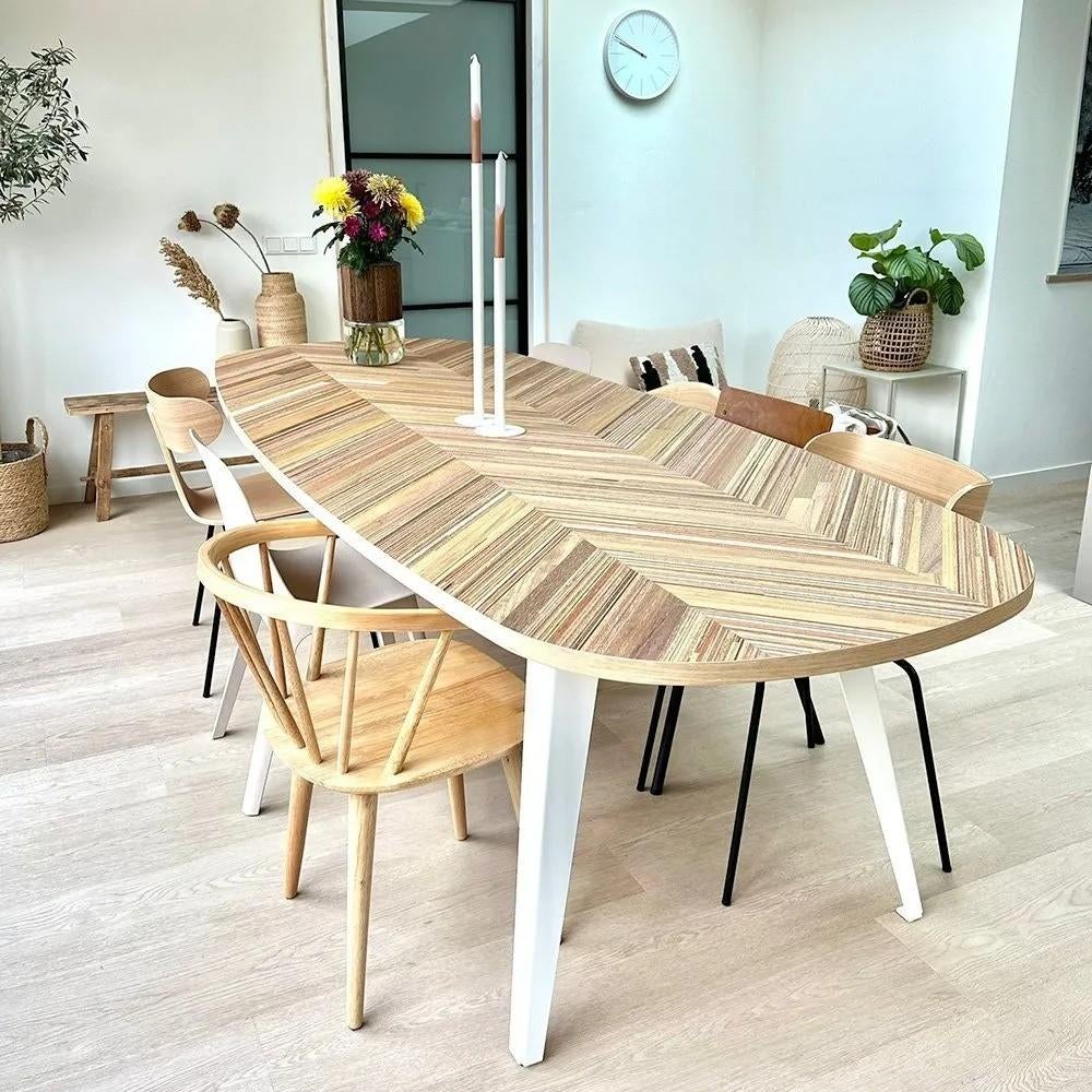 Unieke massief houten vloerdelen – Meranti, Doe-het-zelf en Verbouw, Hout en Planken, Ophalen, Minder dan 25 mm, Nieuw, Plank