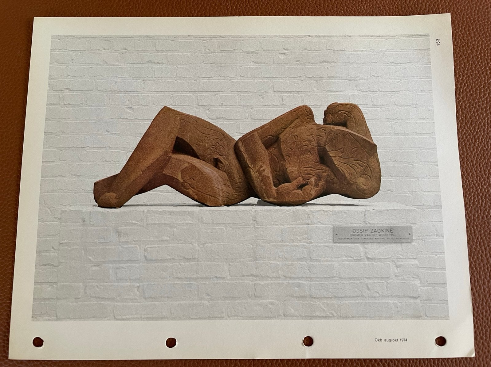 Ossip Zadkine De dromer van het woud Oscar Jespers Geboorte, Ophalen of Verzenden