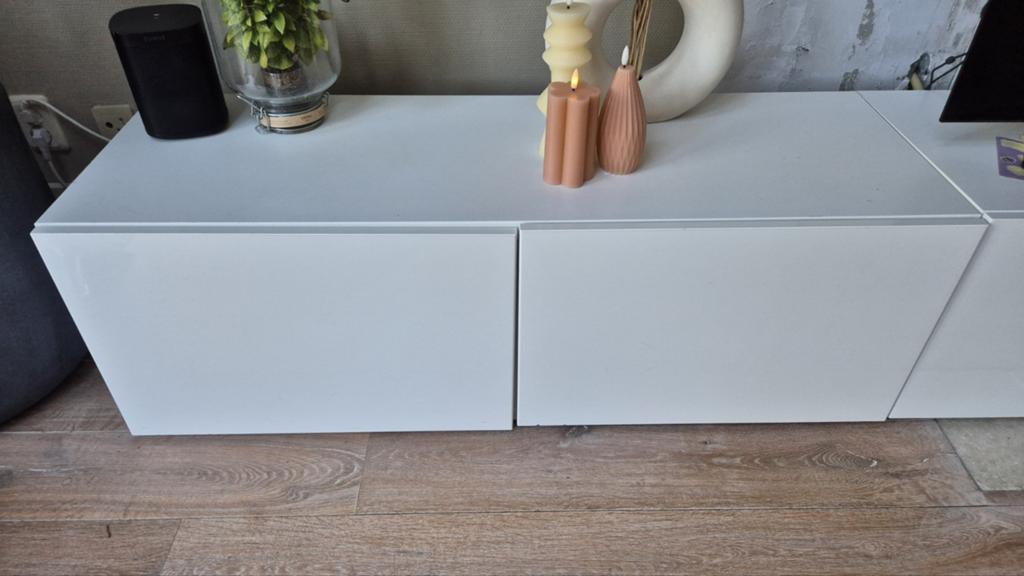 Ikea besta kast (dubbel) wit, Huis en Inrichting, Ophalen, 100 tot 150 cm, Zo goed als nieuw, Minder dan 100 cm