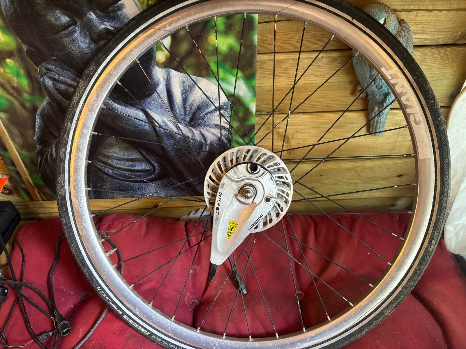 Giant Voorwiel Motor 36V - Complete E-bike Voorwiel, Ophalen, Gebruikt, Elektrische fiets, Motor