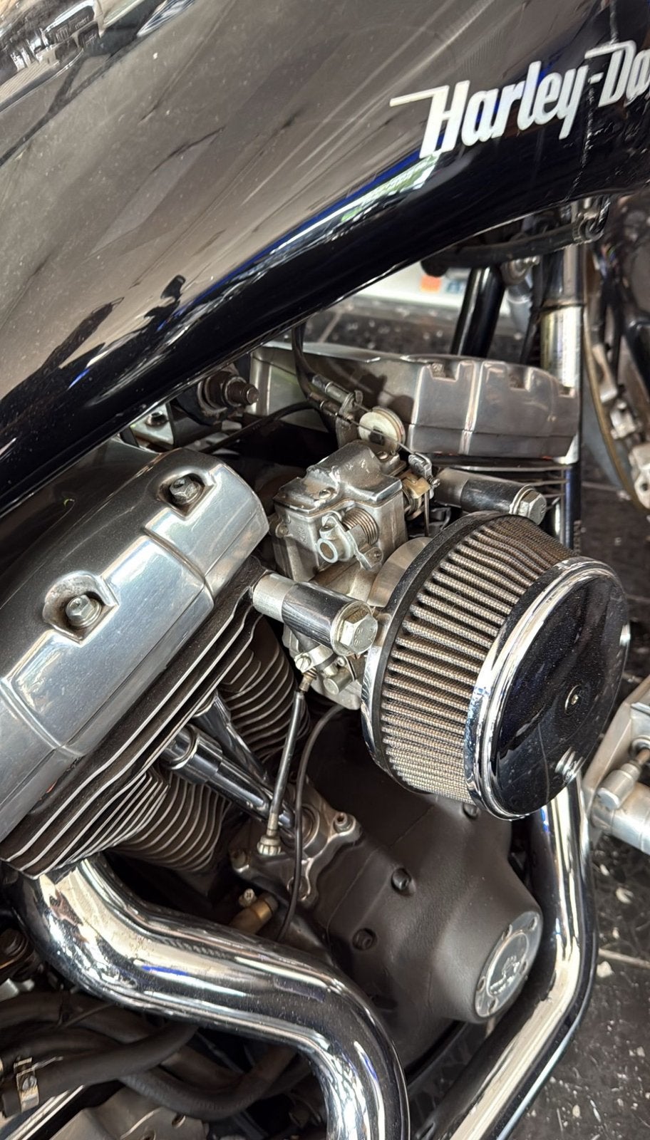 Harley Davidson, Motoren, 2 cilinders, 1340 cc, Chopper, Gebruikt