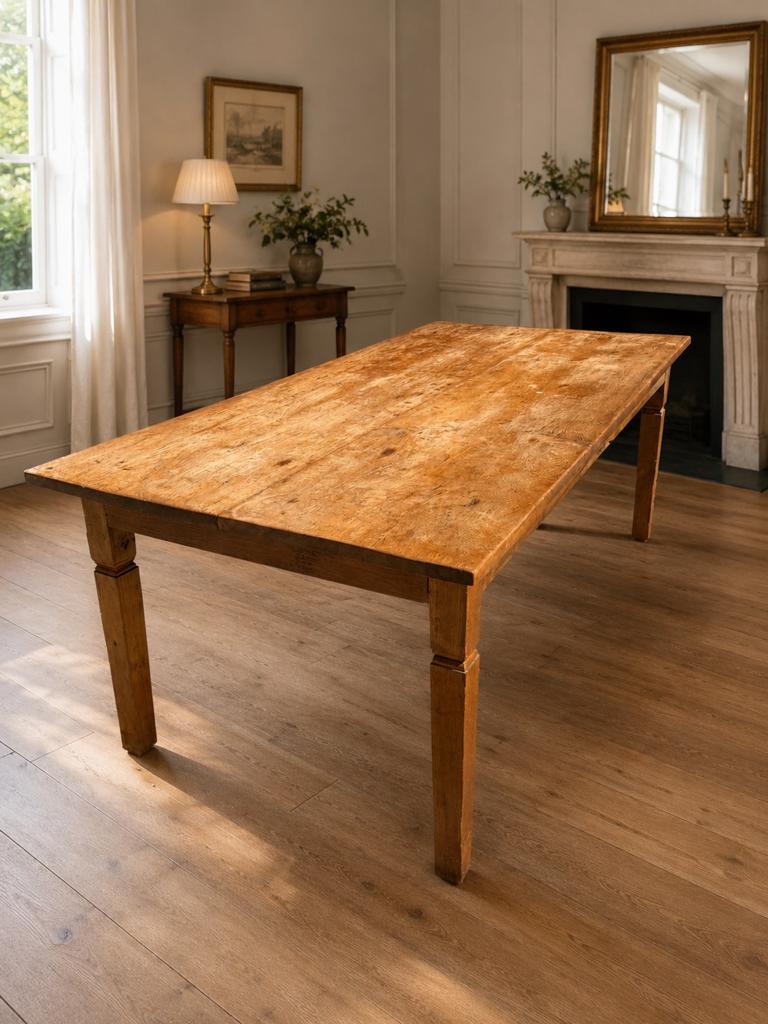 Teakhouten tafel antiek, Huis en Inrichting, Tafels | Eettafels, Gebruikt, Teakhout, 200 cm of meer, 50 tot 100 cm
