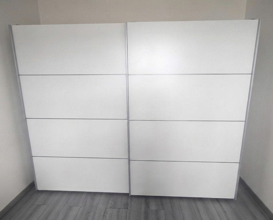 Witte schuifdeur kleding kast 240x200, Ophalen, Gebruikt