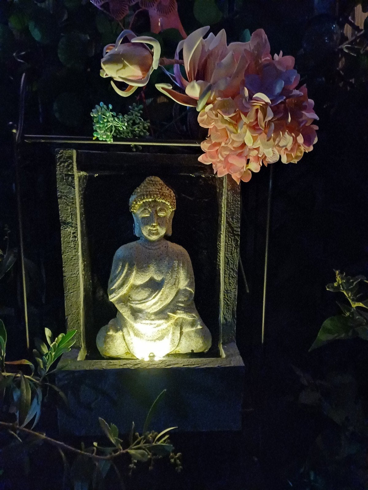 Boeddha waterornament / fontein met led verlichting. Nieuw!!, Tuin en Terras, Waterpartijen en Fonteinen, Ophalen of Verzenden