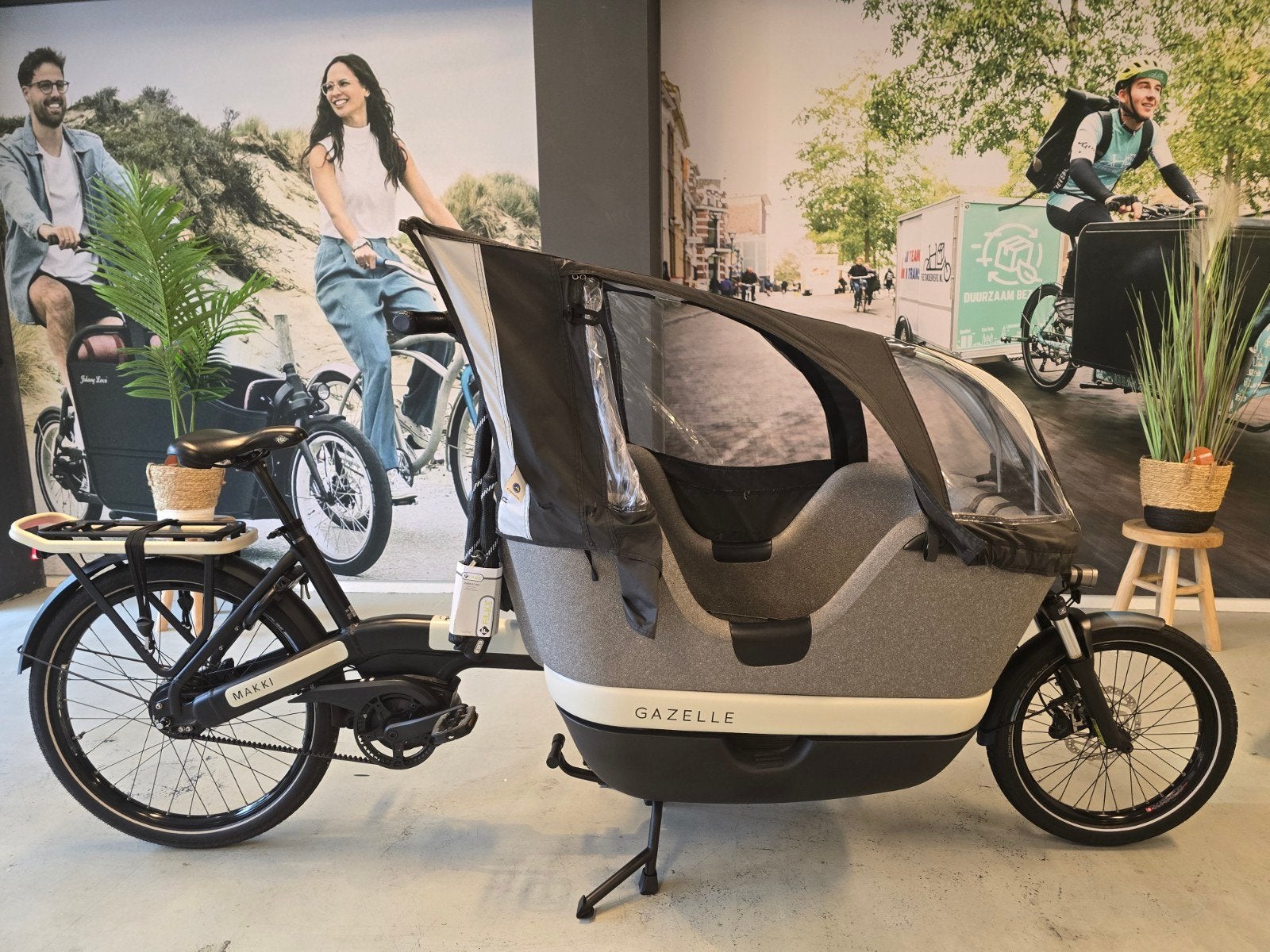 Gazelle Makki Load Performance | HUIF | 2E BANKJE |VOL OPTIE, Fietsen en Brommers, Fietsen | Bakfietsen, Ophalen of Verzenden