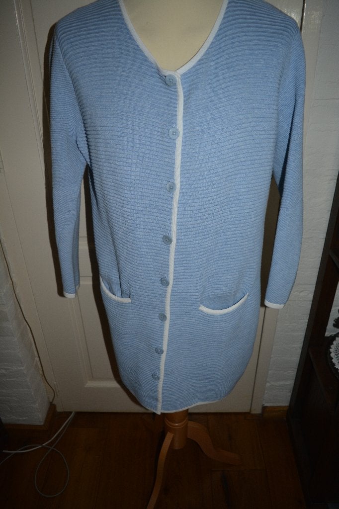 Bloomings, mooi licht blauw halflang vest, maat XL, Blauw, Maat 46/48 (XL) of groter, Ophalen of Verzenden, Zo goed als nieuw