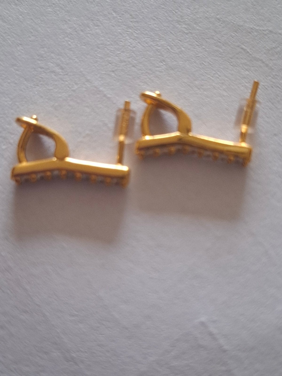 My Imenso gouden oorstekers met zirkonia, Sieraden, Tassen en Uiterlijk, Ophalen of Verzenden