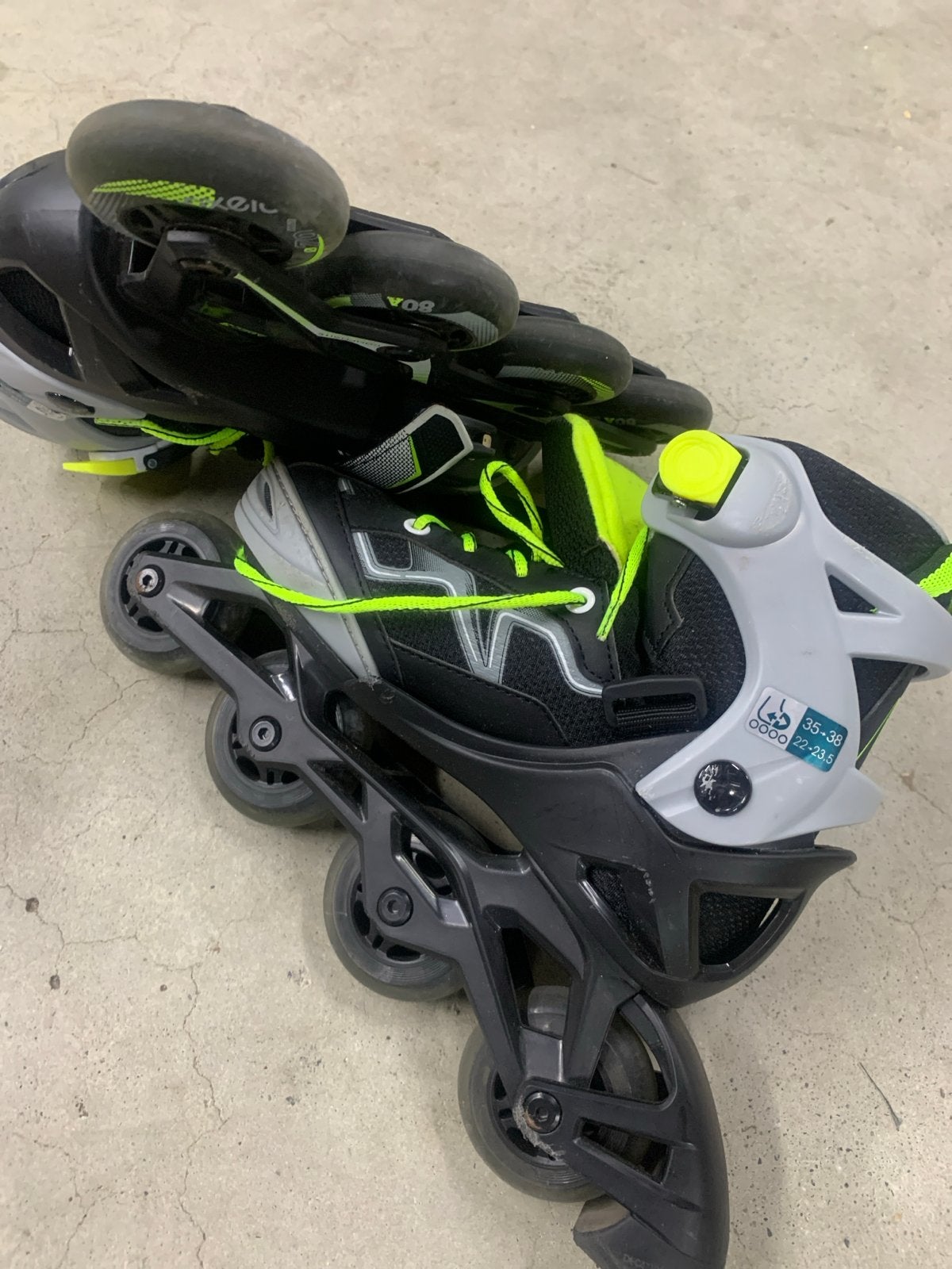 Verstelbare inline skates met bescherming (maat 35-38), Kinderen, Ophalen of Verzenden, Inline skates 4 wielen, Verstelbaar