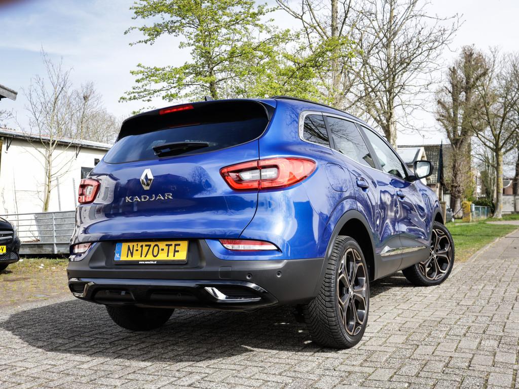 Renault Kadjar 1.3 TCe Black Edition 2e-Eig. & Keurig-Onderh, Auto's, Gebruikt, 4 cilinders, Blauw, Leder en Stof