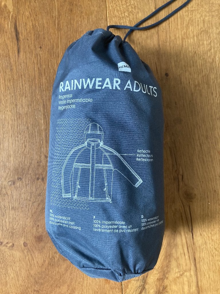 Hema regenjas voor volwassen maat L, nieuw, Ophalen of Verzenden, Nieuw, Regenjas, Heren