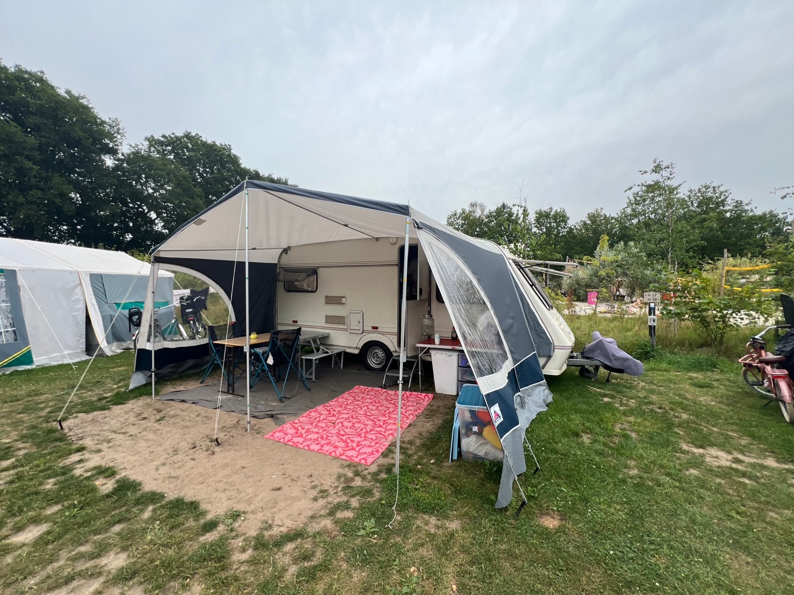 Caravan Fleetwood Garland Luxe 148-4EK (1998), Caravans en Kamperen, Ophalen, Gebruikt, Tot en met 4