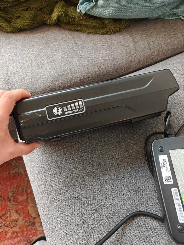 Giant EnergyPak 300 E-bike accu met lader, Ophalen of Verzenden, Gebruikt