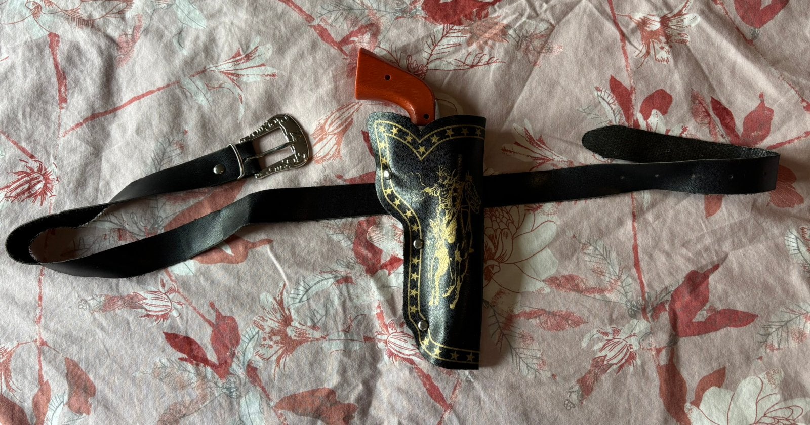 Cowboy kinderholster inclusief speelgoedpistool, Ophalen of Verzenden, Zo goed als nieuw, Jongen of Meisje