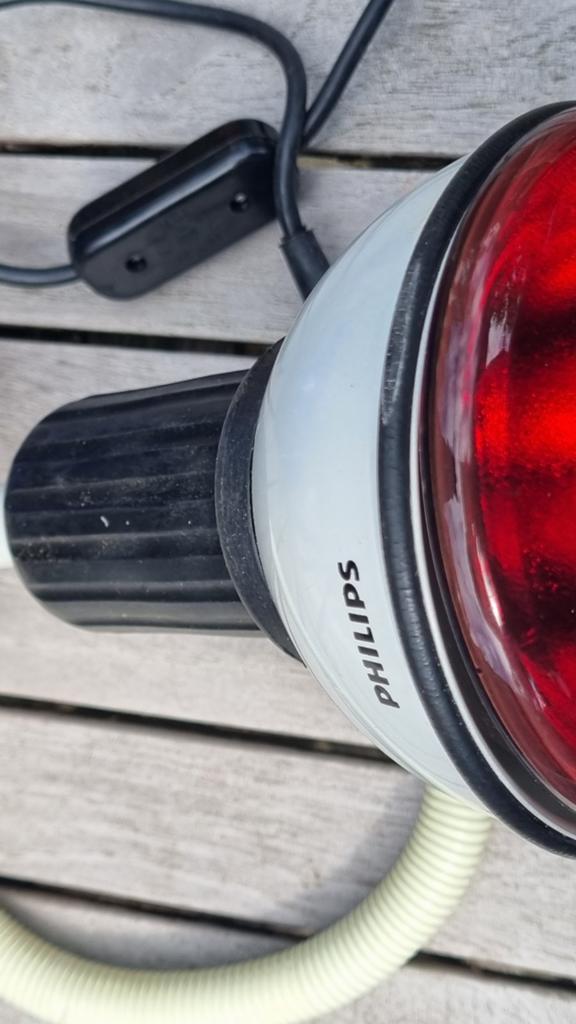 Philips design lamp buigbare slang. Seventies vintage, Ophalen, Gebruikt, Midcentury Modern