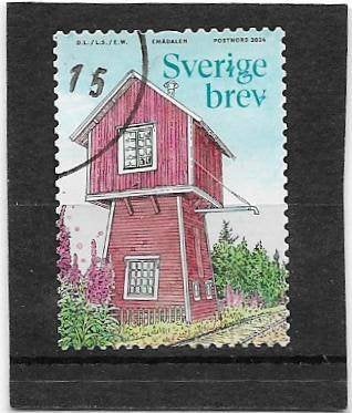 Zweden 2024 Watertorens - Emadalen BREV, Verzenden, Zweden, Gestempeld