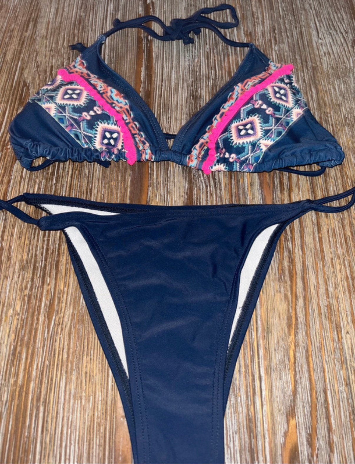 Bikini blauw ibiza style maat xs nieuw, Ophalen of Verzenden, Nieuw, Blauw, Bikini