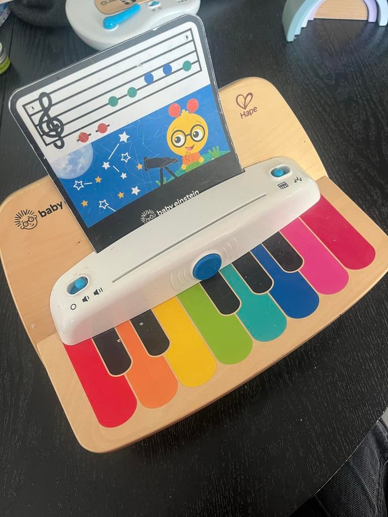 Hape Baby Einstein piano met kaartjes, Muziek en Instrumenten, Keyboards, Ophalen, Gebruikt, Overige aantallen, Overige merken