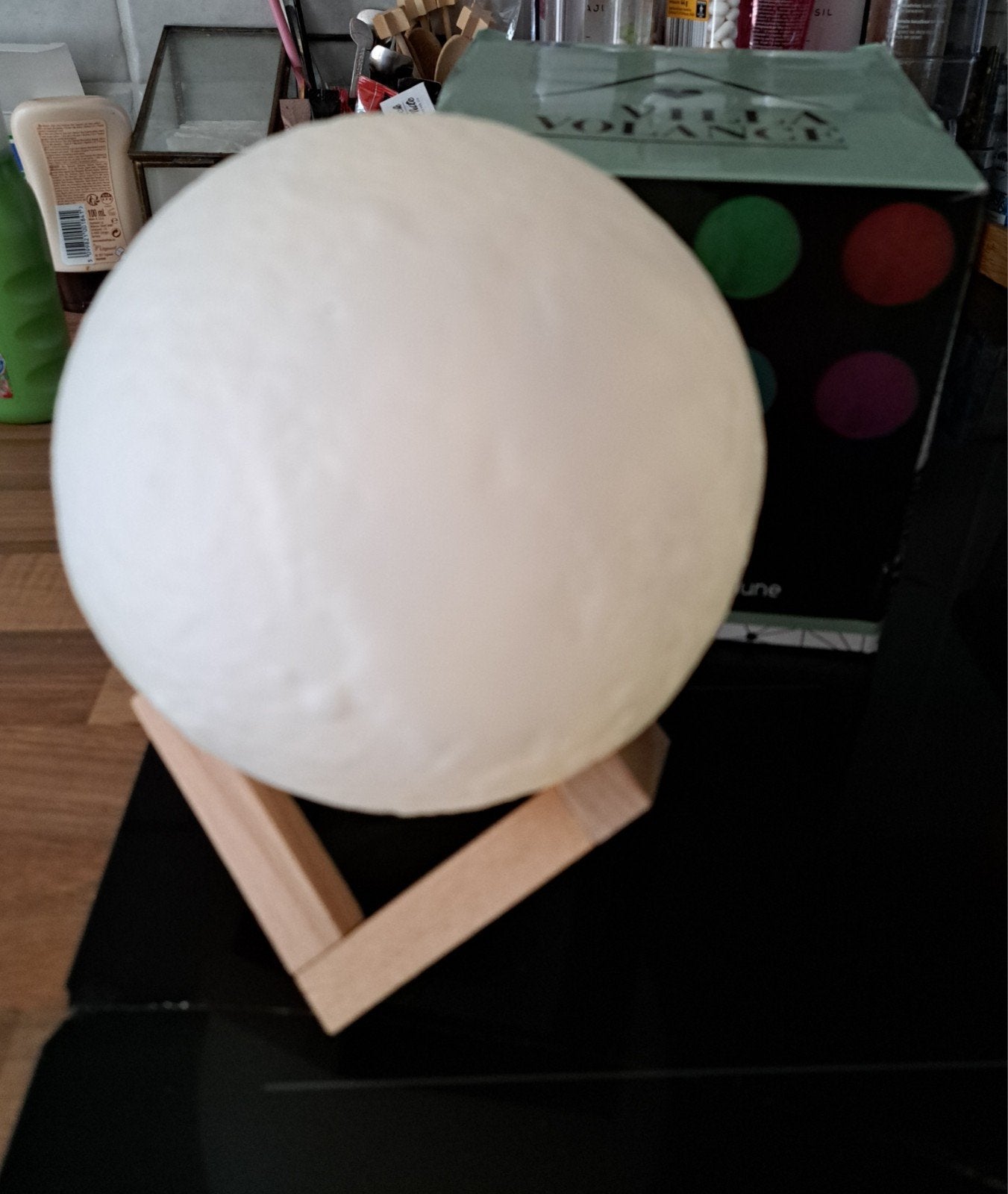 Maanlamp met diverse kleuren, Huis en Inrichting, Overige merken, Kunststof, Meerkleurig, Overige fittingen